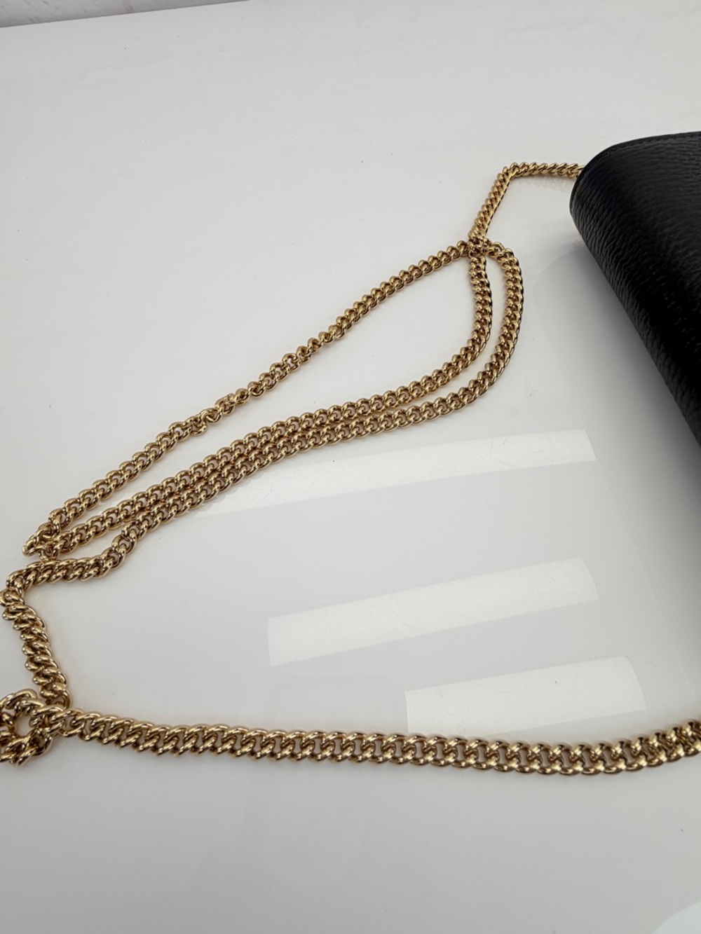 Gucci Bi-Color GG Marmont Wallet on a Chain - Picture 9 of 13